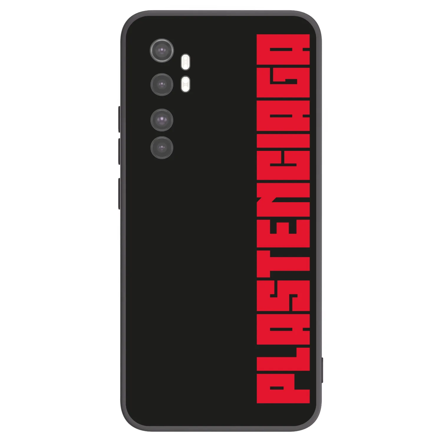 Picasee Xiaomi Mi Note 10 Lite Hülle - Schwarzes Silikon - Plastenciaga