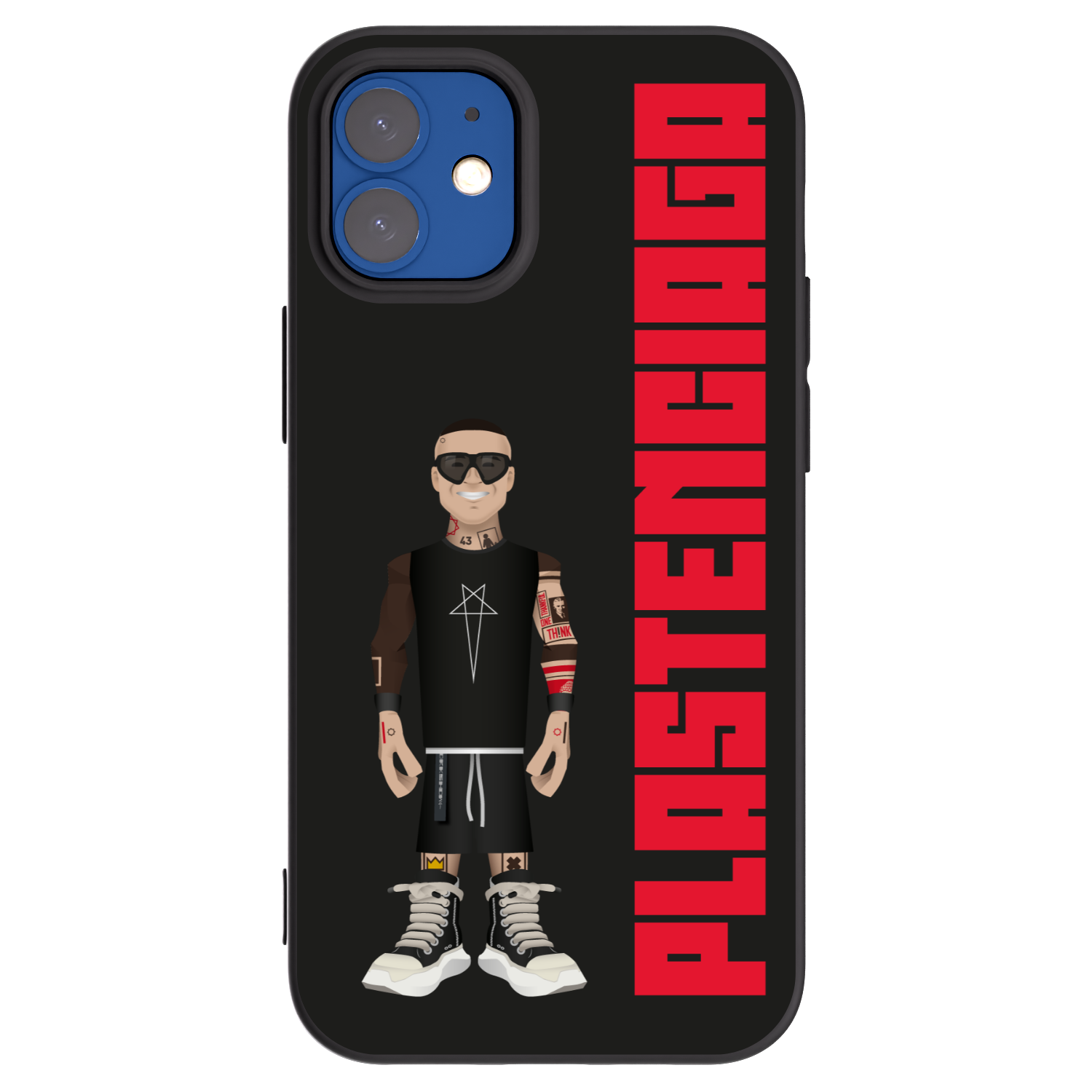 Picasee Apple iPhone 12 mini Hülle - Schwarzes Silikon - Tomáš Rajchl