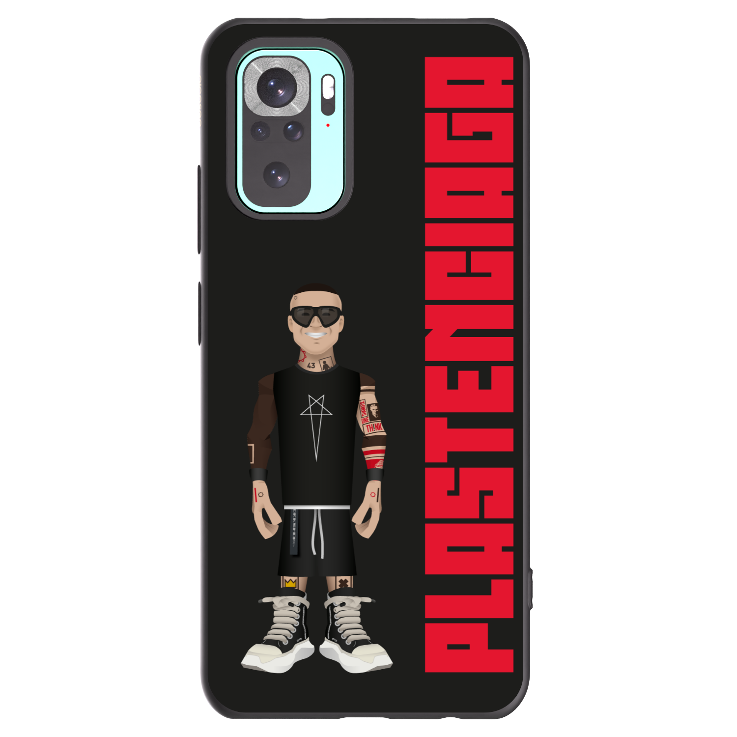 Picasee Xiaomi Redmi Note 10 Pro Hülle - Schwarzes Silikon - Tomáš Rajchl