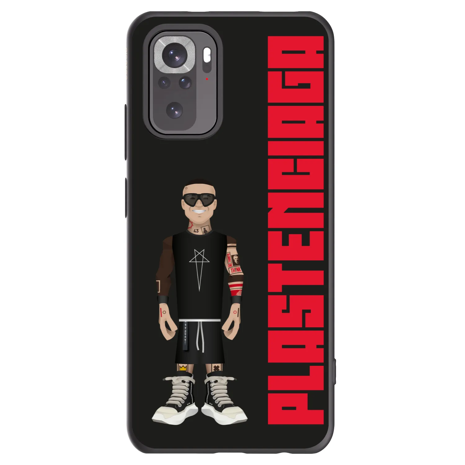 Picasee Xiaomi Redmi Note 10S Hülle - Schwarzes Silikon - Tomáš Rajchl