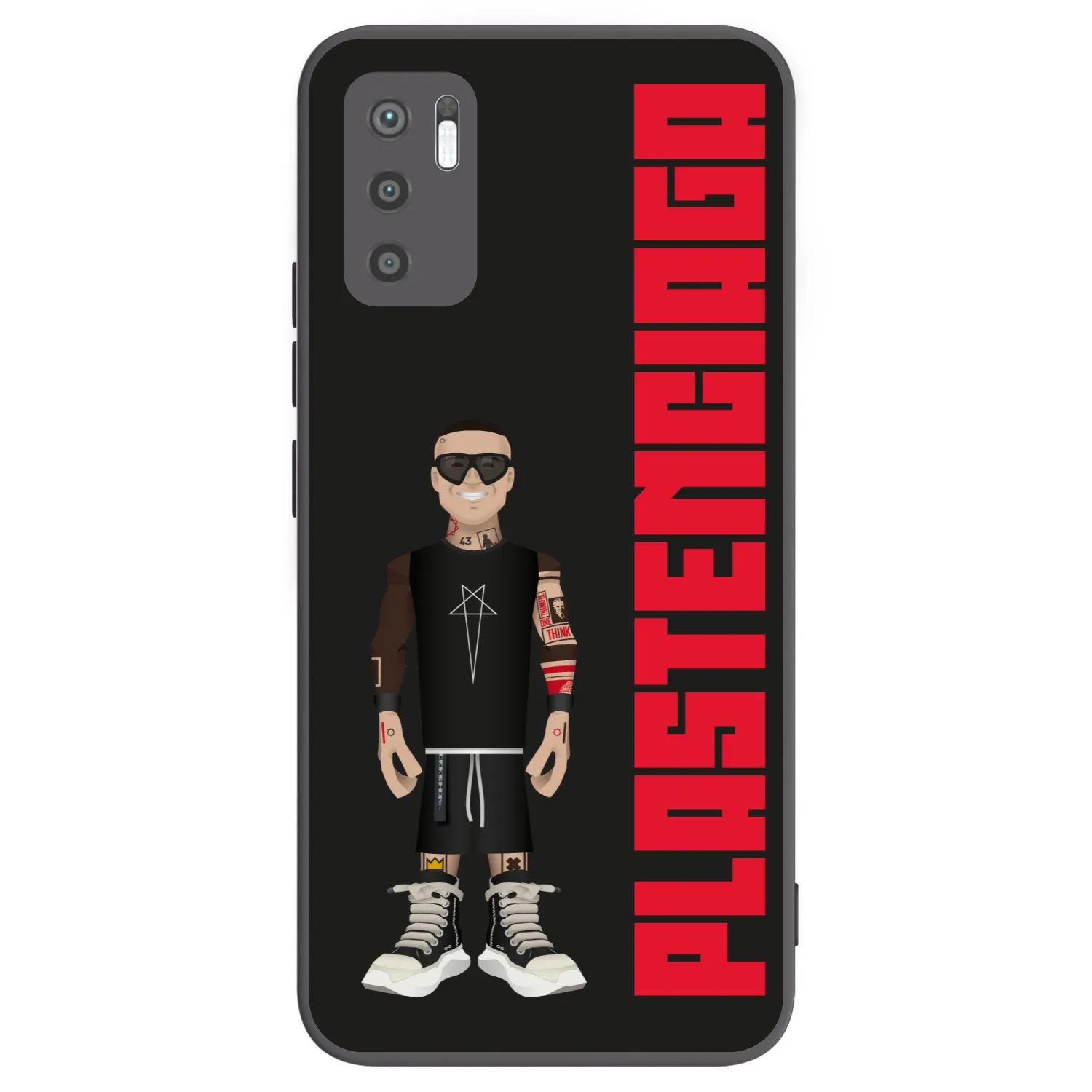 Picasee Xiaomi Redmi Note 10 5G Hülle - Schwarzes Silikon - Tomáš Rajchl