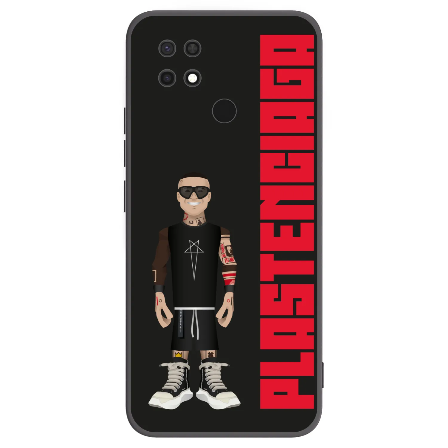 Picasee Xiaomi Redmi 10C Hülle - Schwarzes Silikon - Tomáš Rajchl