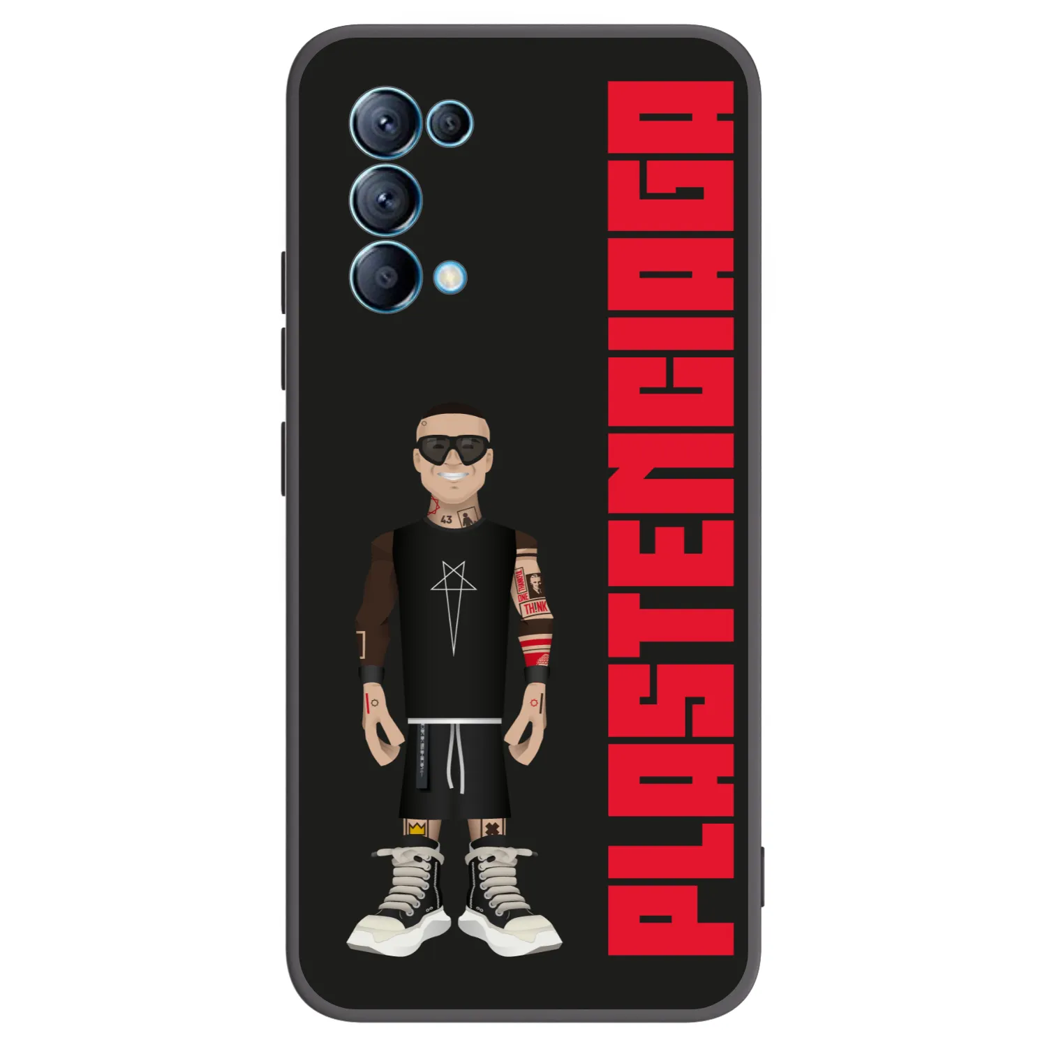 Picasee OPPO Reno 5 5G Hülle - Schwarzes Silikon - Tomáš Rajchl