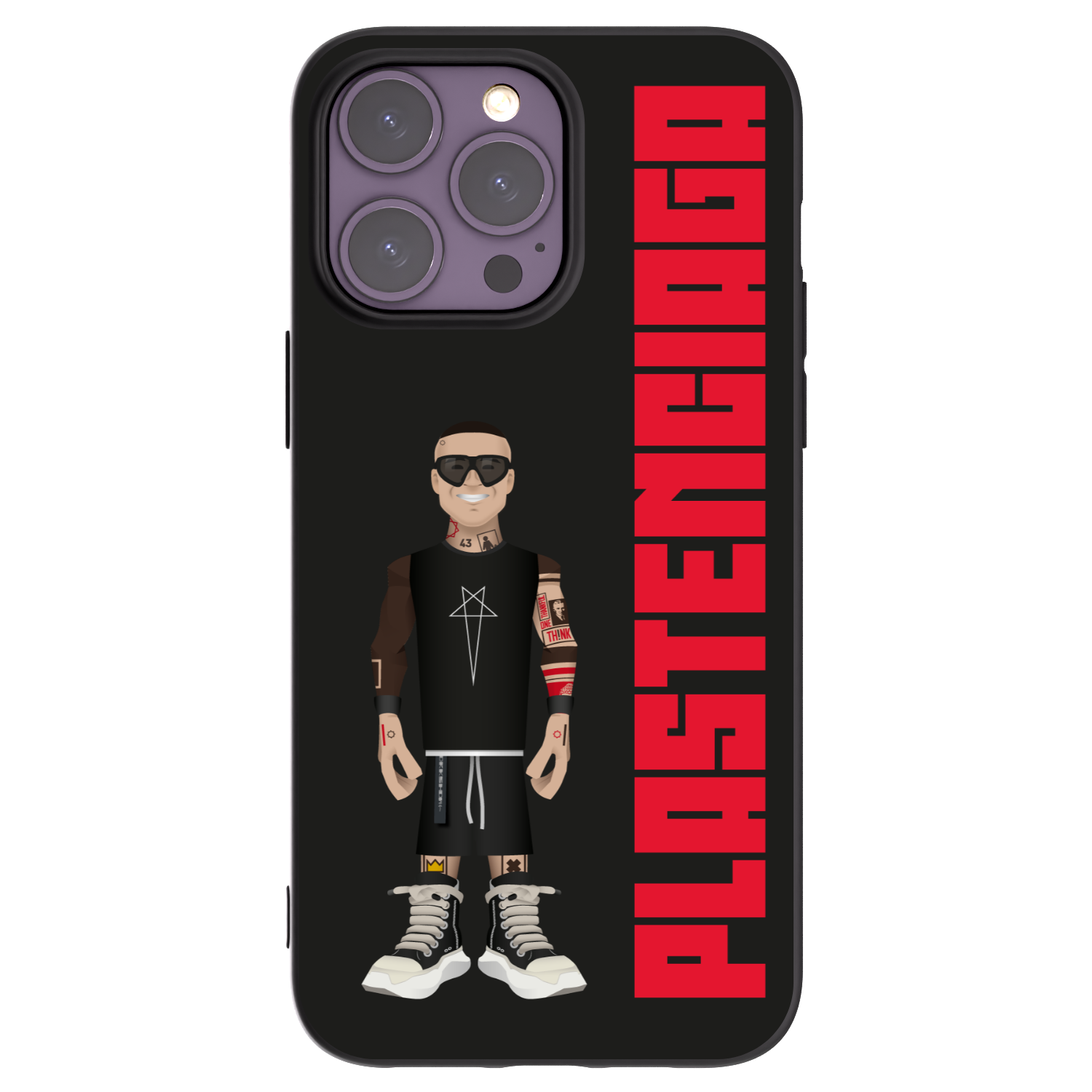 Picasee Apple iPhone 14 Pro Max Hülle - Schwarzes Silikon - Tomáš Rajchl