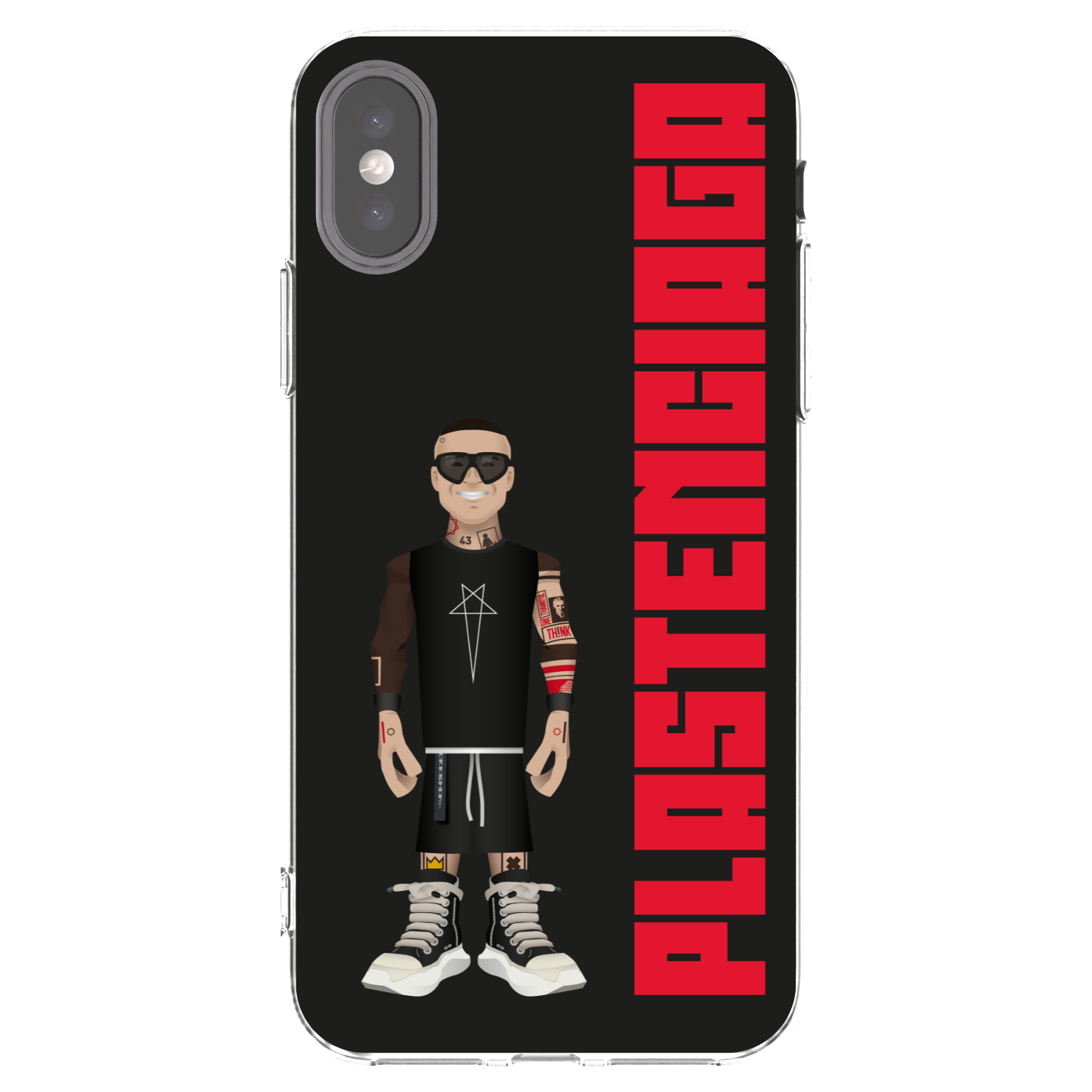Picasee Apple iPhone X/XS Hülle - Transparentes Silikon - Tomáš Rajchl