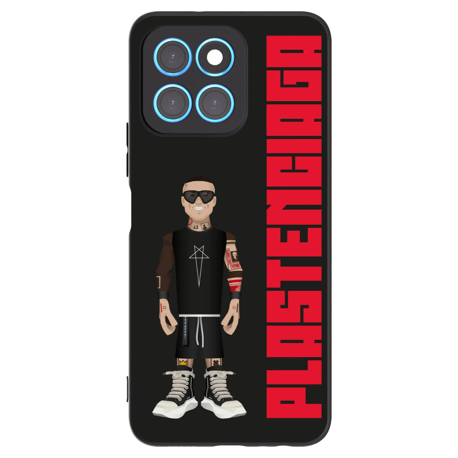 Picasee Honor X8 5G Hülle - Schwarzes Silikon - Tomáš Rajchl