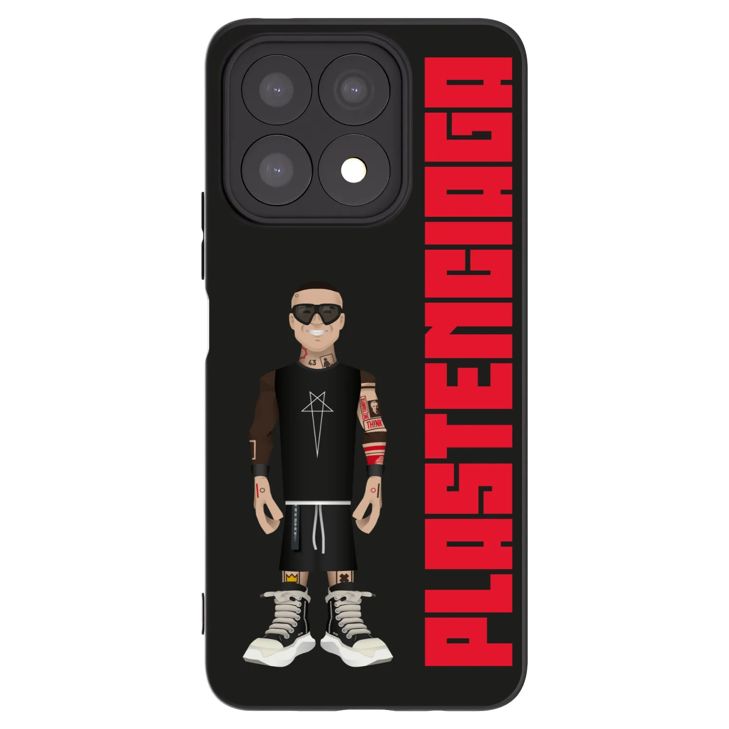 Picasee Honor X8a Hülle - Schwarzes Silikon - Tomáš Rajchl