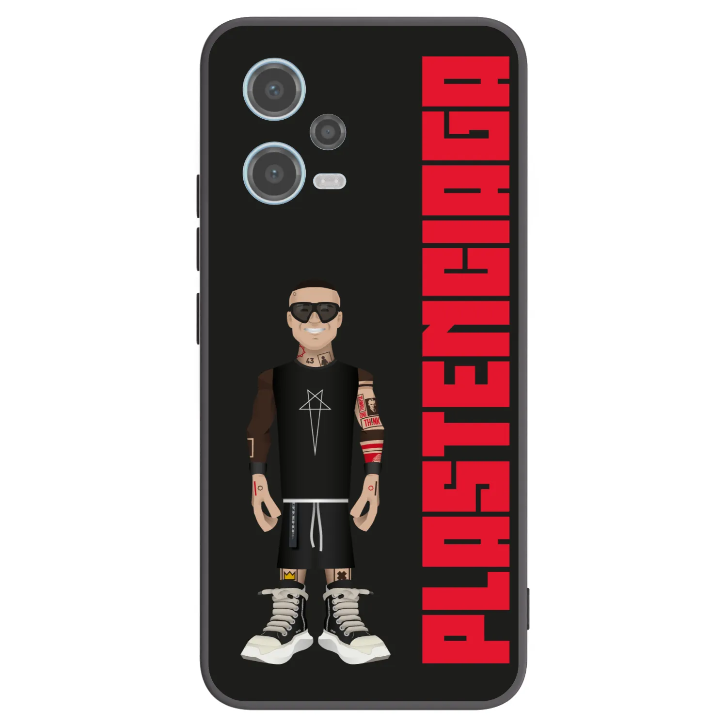 Picasee Xiaomi Redmi Note 12 5G Hülle - Schwarzes Silikon - Tomáš Rajchl