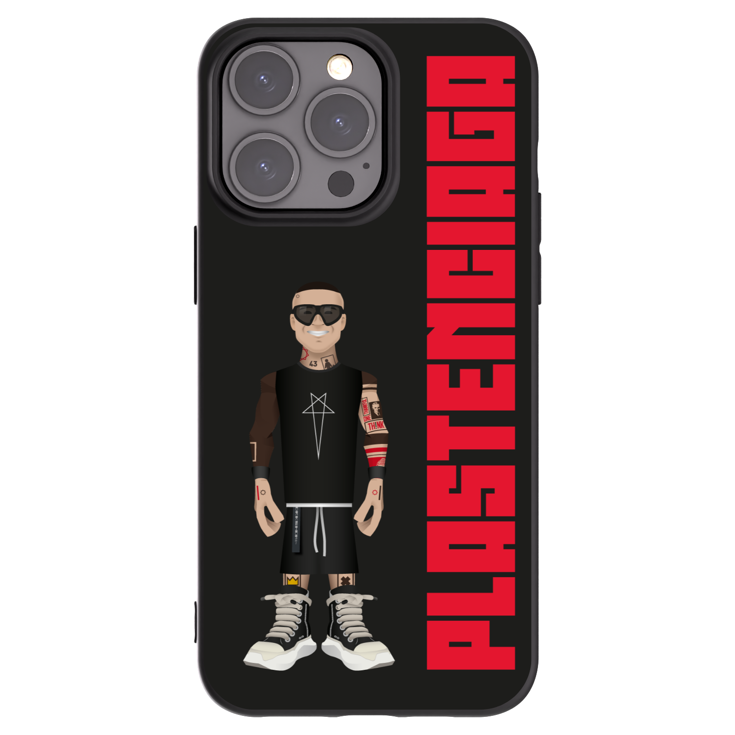 Picasee Apple iPhone 15 Pro Max Hülle - Schwarzes Silikon - Tomáš Rajchl