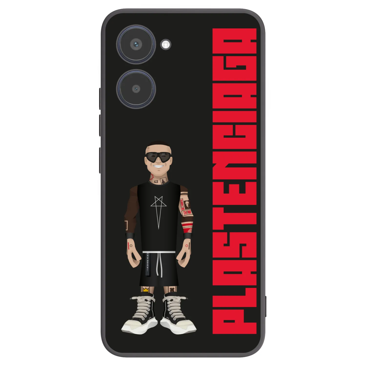 Picasee Realme 10 4G Hülle - Schwarzes Silikon - Tomáš Rajchl