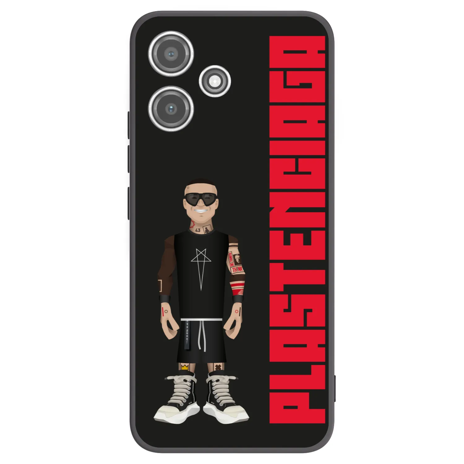 Picasee Xiaomi Redmi 12 5G Hülle - Schwarzes Silikon - Tomáš Rajchl