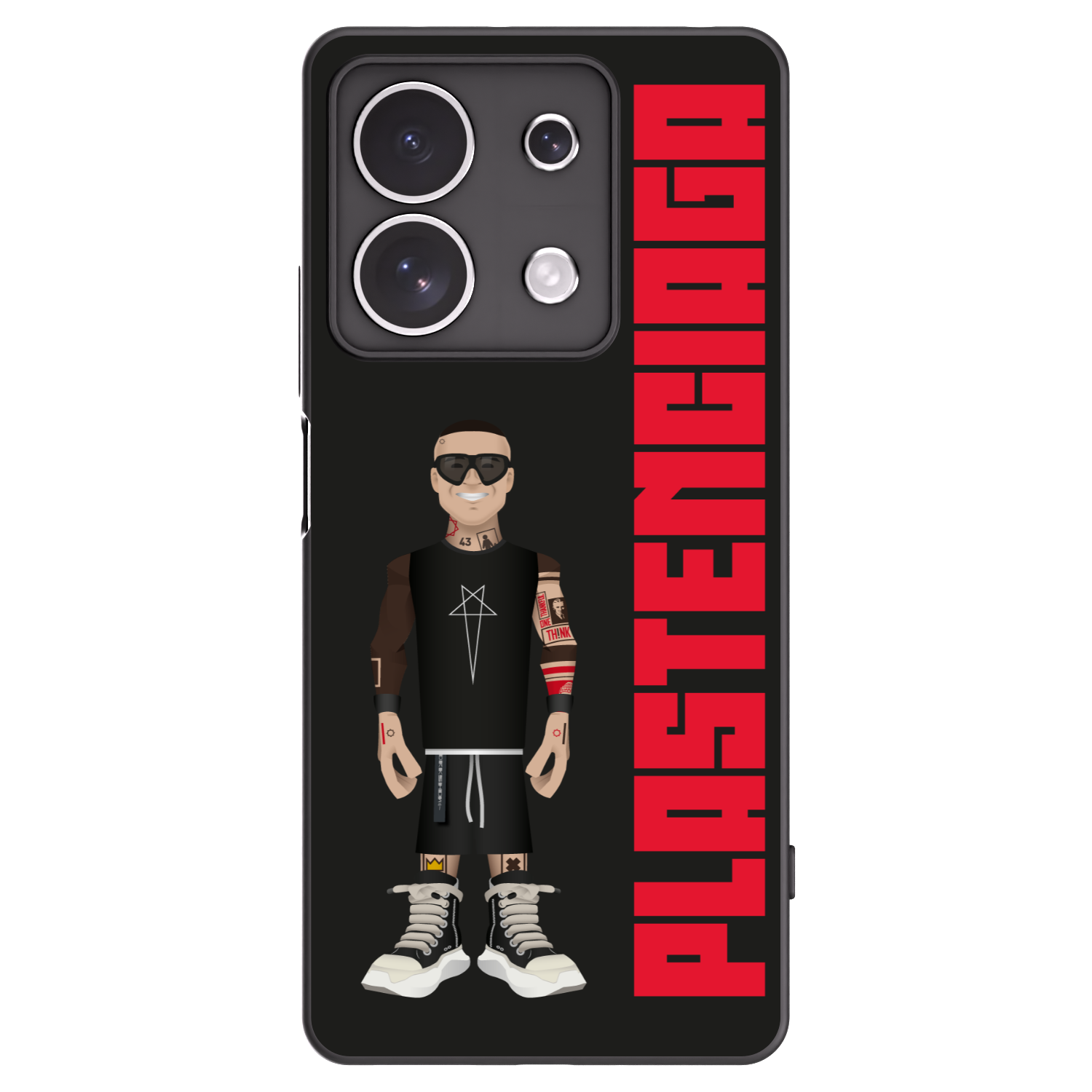 Picasee Xiaomi Redmi Note 13 4G Hülle - Schwarzes Silikon - Tomáš Rajchl
