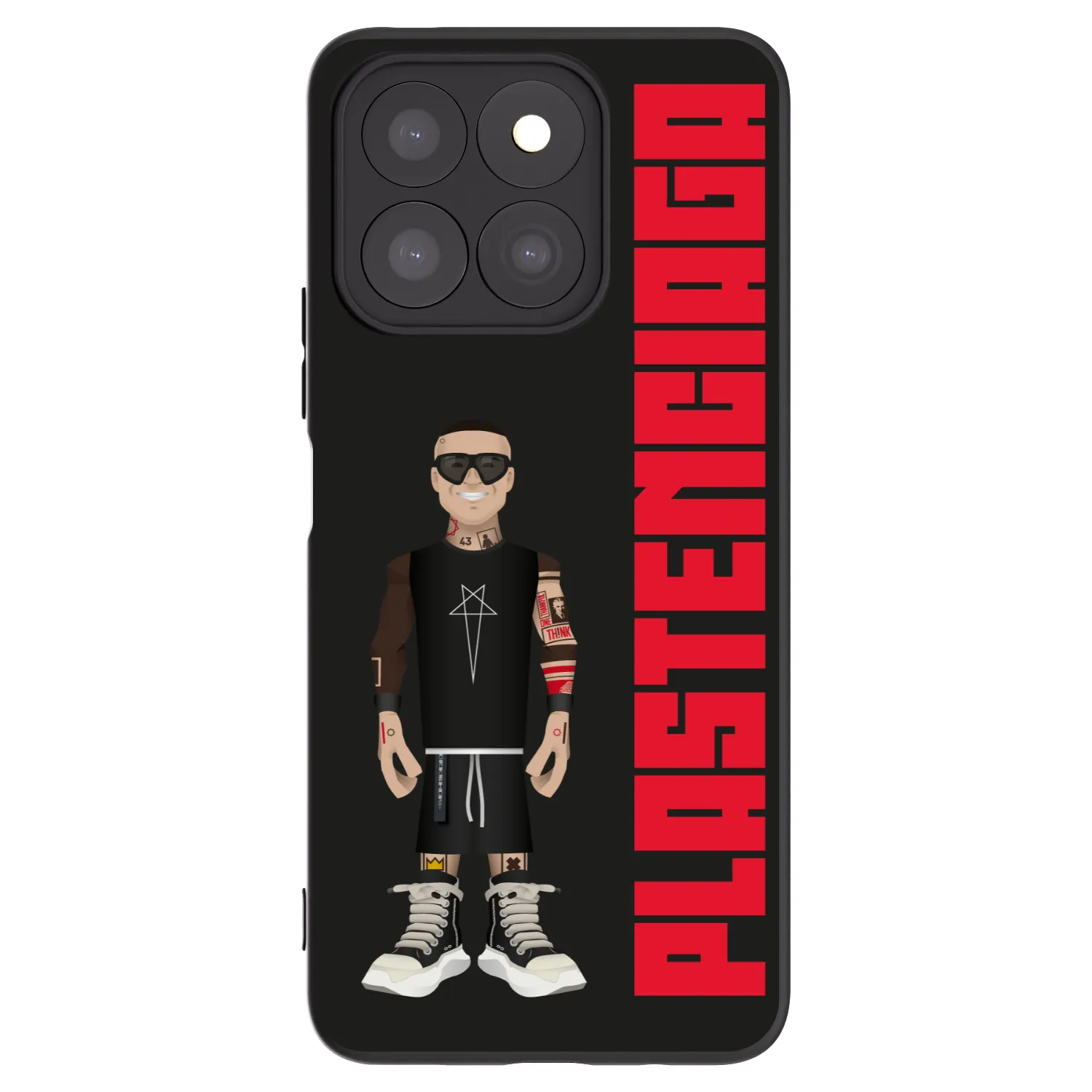 Picasee Honor X8b Hülle - Schwarzes Silikon - Tomáš Rajchl