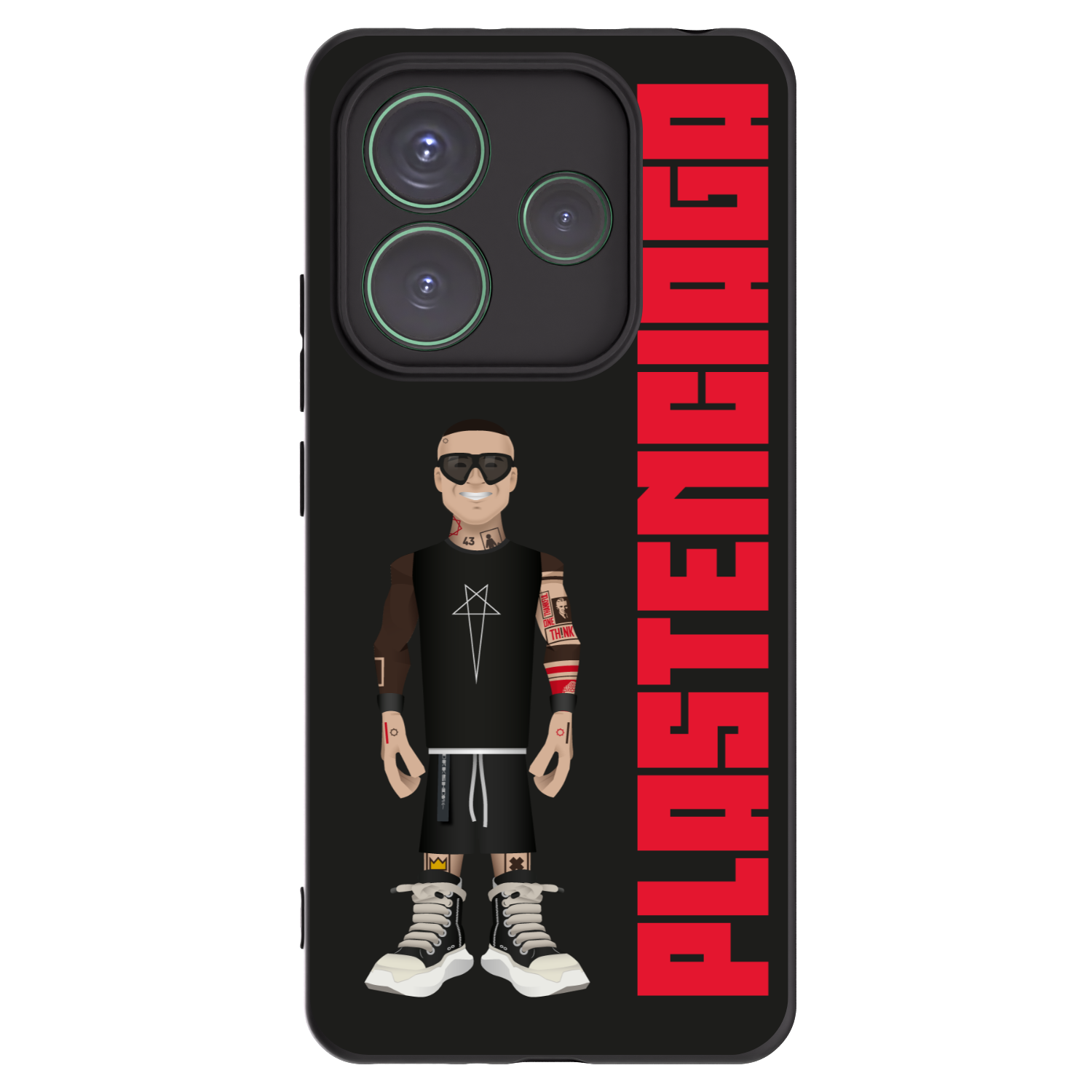 Picasee Xiaomi Redmi Note 14 5G Hülle - Schwarzes Silikon - Tomáš Rajchl