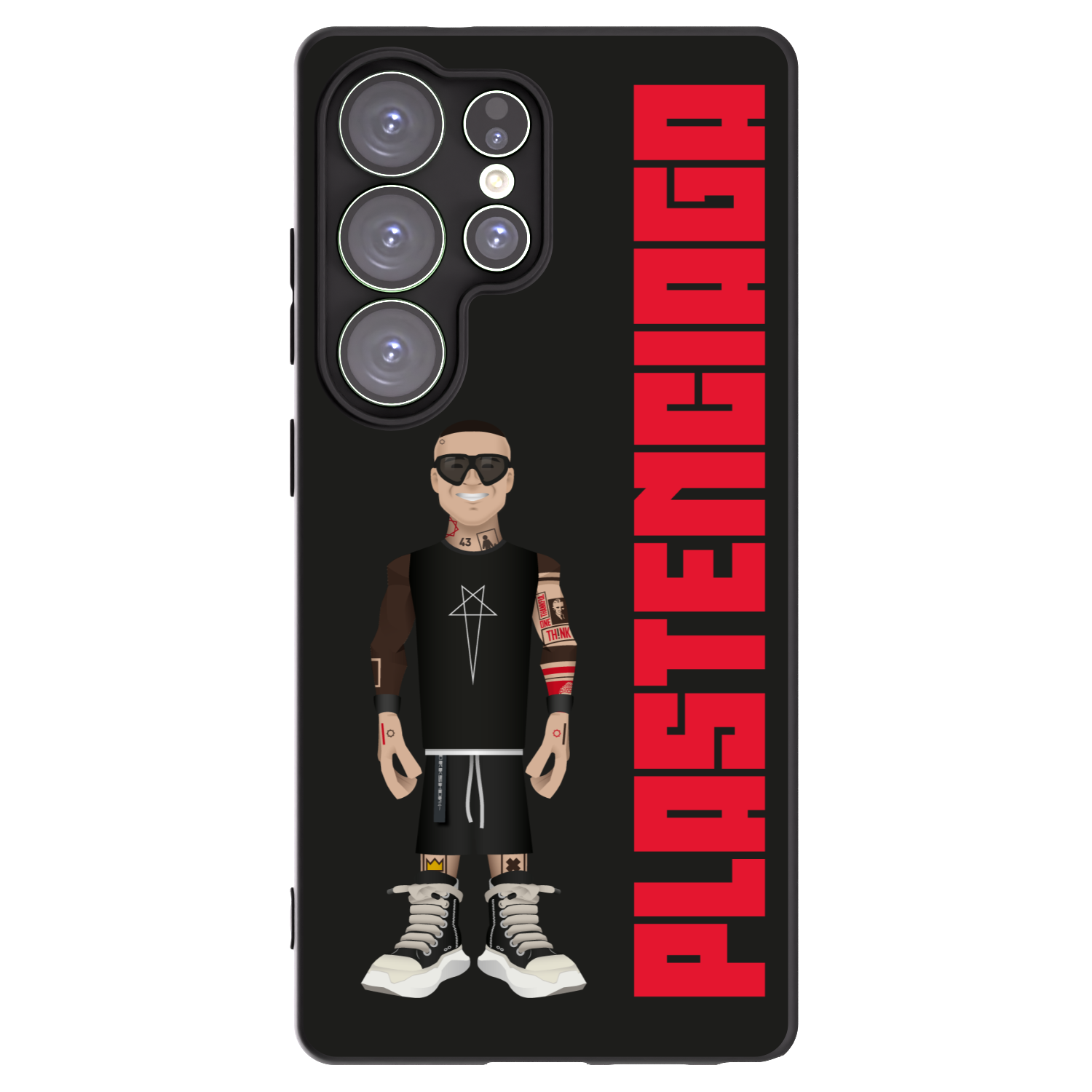 Picasee Samsung Galaxy S25 Ultra 5G Hülle - Schwarzes Silikon - Tomáš Rajchl
