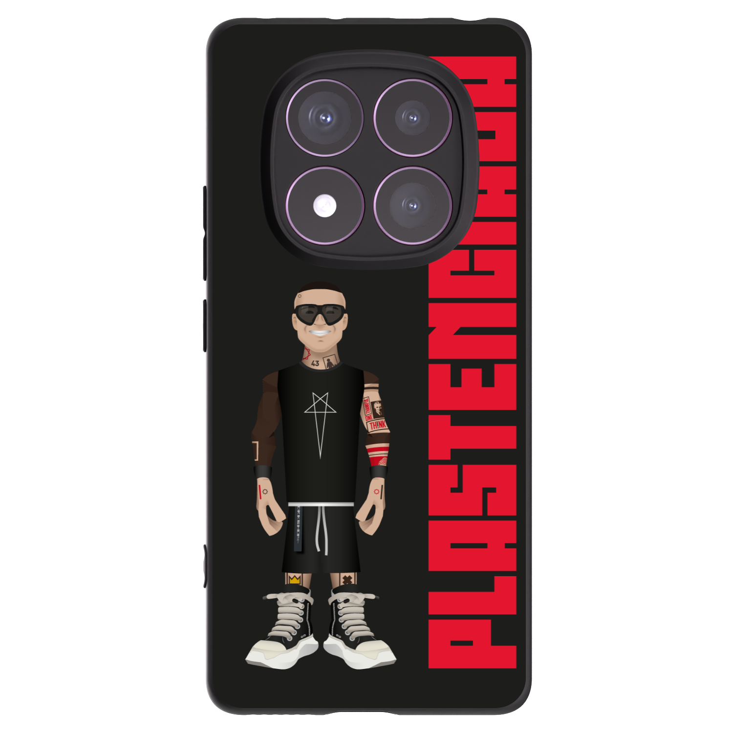 Picasee Xiaomi Redmi Note 14 Pro 4G Hülle - Schwarzes Silikon - Tomáš Rajchl