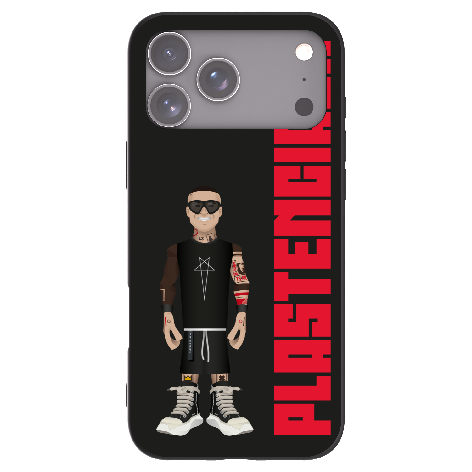 Picasee Apple iPhone 17 Pro Max Hülle - Schwarzes Silikon - Tomáš Rajchl