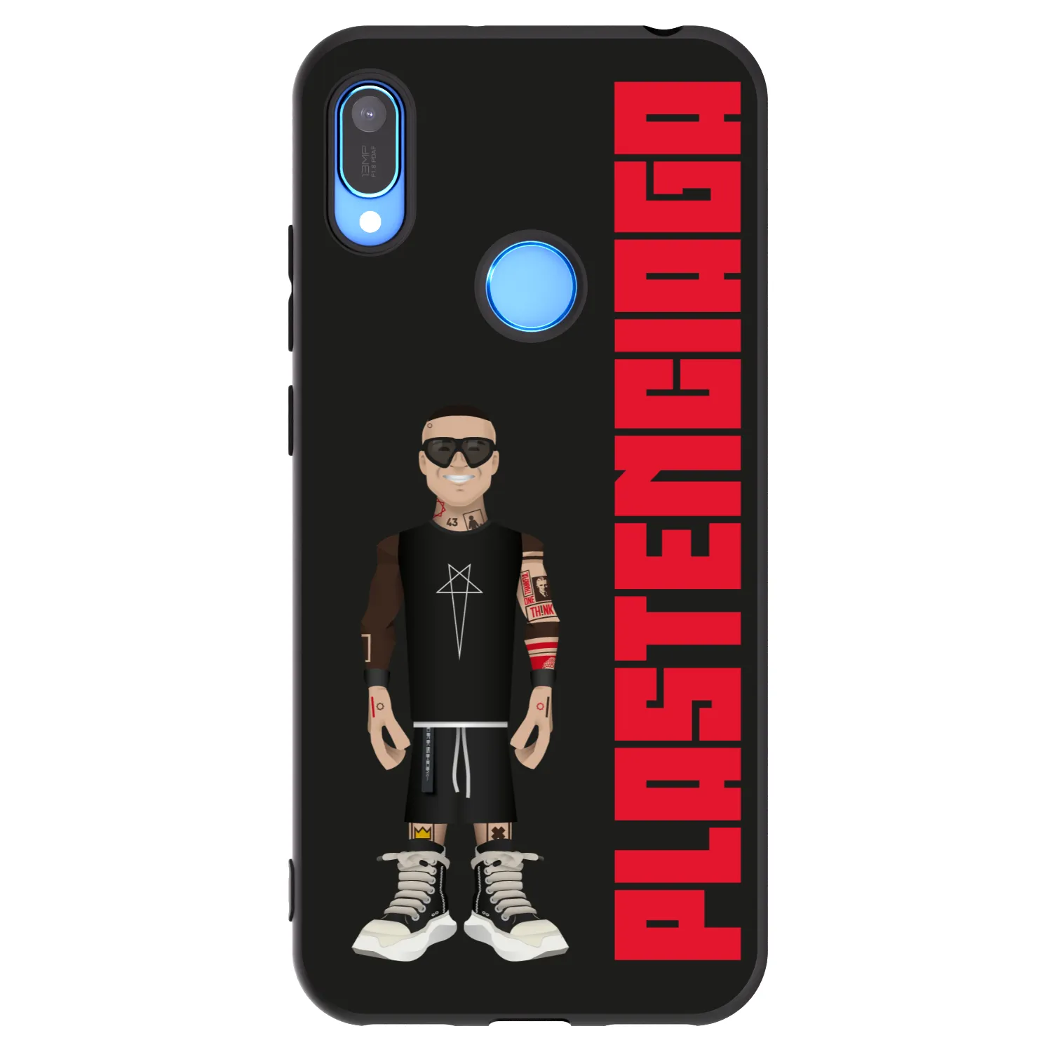 Picasee Huawei Y6 2019 Hülle - Schwarzes Silikon - Tomáš Rajchl