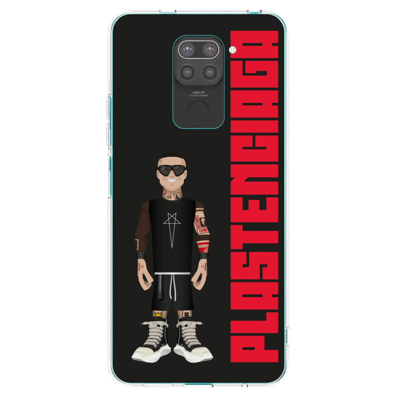 Picasee Xiaomi Redmi Note 9 Hülle - Schwarzes Silikon - Tomáš Rajchl