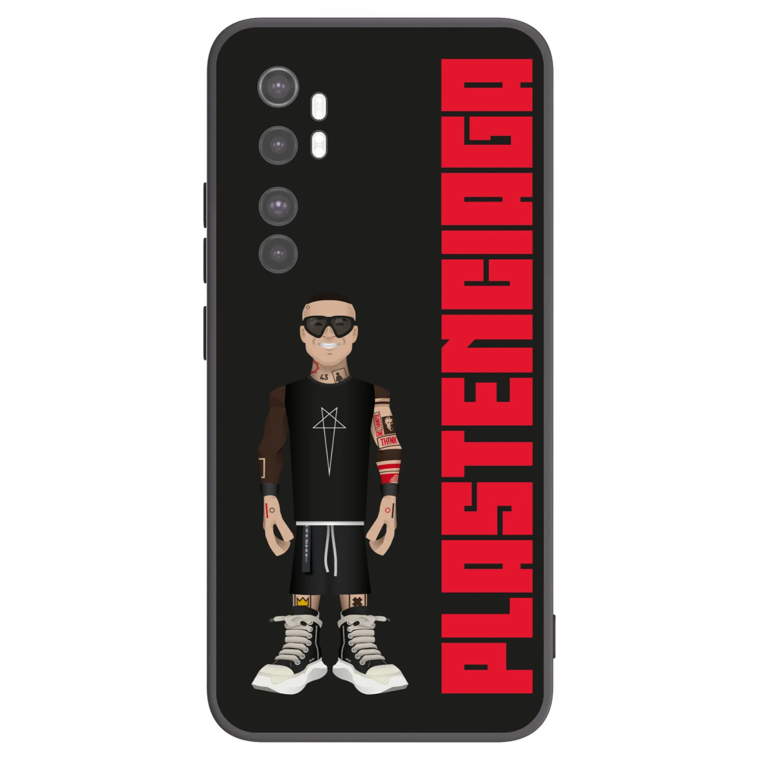 Picasee Xiaomi Mi Note 10 Lite Hülle - Schwarzes Silikon - Tomáš Rajchl