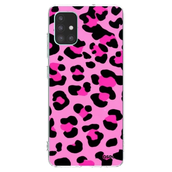 Picasee Samsung Galaxy M51 M515F Hülle - Transparentes Silikon - Pink Tiger