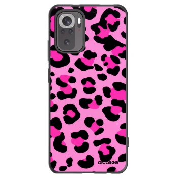 Picasee Xiaomi Redmi Note 10 Hülle - Schwarzes Silikon - Pink Tiger