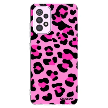 Picasee Samsung Galaxy A32 5G A326B Hülle - Transparentes Silikon - Pink Tiger