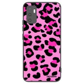 Picasee Xiaomi Redmi Note 10 5G Hülle - Schwarzes Silikon - Pink Tiger