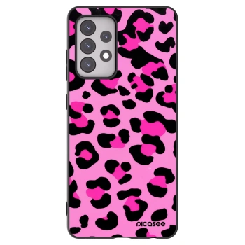 Picasee Samsung Galaxy A52s 5G A528B Hülle - Schwarzes Silikon - Pink Tiger