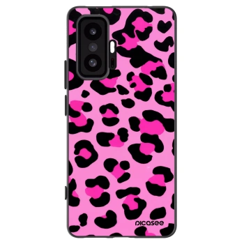 Picasee Xiaomi 11T Hülle - Schwarzes Silikon - Pink Tiger