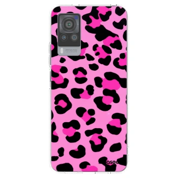 Picasee Vivo X60 Pro 5G Hülle - Transparentes Silikon - Pink Tiger