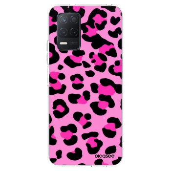 Picasee Realme 8 5G Hülle - Transparentes Silikon - Pink Tiger
