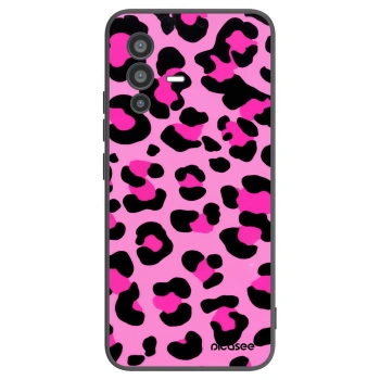 Picasee Vivo V23 5G Hülle - Schwarzes Silikon - Pink Tiger