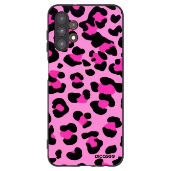 Picasee Samsung Galaxy A13 4G A135 Hülle - Schwarzes Silikon - Pink Tiger