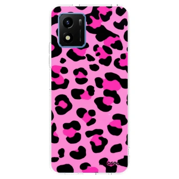 Picasee Vivo Y01 Hülle - Transparentes Silikon - Pink Tiger