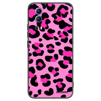 Picasee Vivo Y52 5G Hülle - Schwarzes Silikon - Pink Tiger