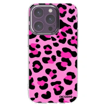 Picasee Apple iPhone 14 Pro Hülle - Transparentes Silikon - Pink Tiger