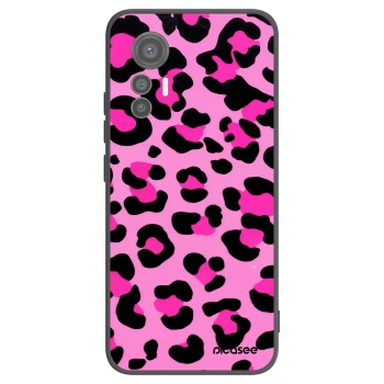 Picasee Xiaomi 12 Lite Hülle - Schwarzes Silikon - Pink Tiger