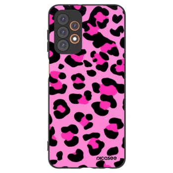 Picasee Samsung Galaxy A23 A236B 5G Hülle - Schwarzes Silikon - Pink Tiger