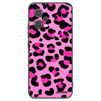 Picasee Xiaomi Poco X5 Hülle - Schwarzes Silikon - Pink Tiger