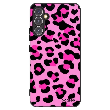 Picasee Samsung Galaxy A34 5G A346B Hülle - Schwarzes Silikon - Pink Tiger