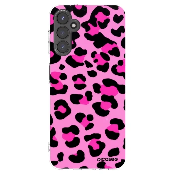 Picasee Samsung Galaxy A14 5G A146P Hülle - Transparentes Silikon - Pink Tiger