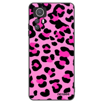 Picasee Xiaomi Redmi Note 12S Hülle - Schwarzes Silikon - Pink Tiger