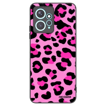 Picasee Xiaomi Redmi Note 12 4G Hülle - Schwarzes Silikon - Pink Tiger