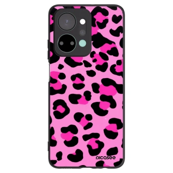 Picasee Honor X7a Hülle - Schwarzes Silikon - Pink Tiger