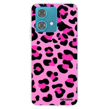 Picasee Motorola Edge 40 Neo Hülle - Transparentes Silikon - Pink Tiger