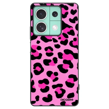 Picasee Xiaomi Redmi Note 13 5G Hülle - Schwarzes Silikon - Pink Tiger