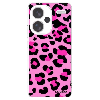 Picasee Xiaomi Redmi Note 13 Pro+ 5G Hülle - Transparentes Silikon - Pink Tiger