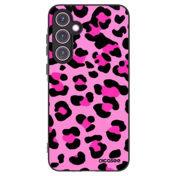 Picasee Samsung Galaxy A35 5G A356B Hülle - Schwarzes Silikon - Pink Tiger