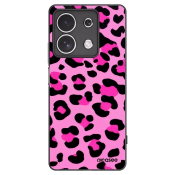 Picasee Xiaomi Redmi Note 13 4G Hülle - Schwarzes Silikon - Pink Tiger